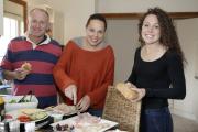 Esposito Family prepare lunch Image