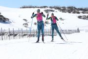 Casey Wright chases Iris Pressey with Aimee Watson Image