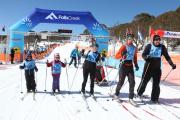 Family finish together-Falls Creek Image