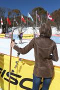 Cowbells to cheer on last participants on course Image